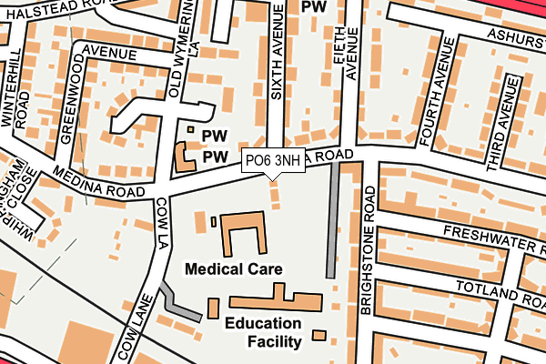 PO6 3NH map - OS OpenMap – Local (Ordnance Survey) PO6 3NH map - OS OpenMap – Local (Ordnance Survey)