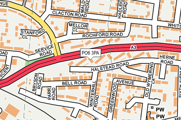 PO6 3PA map - OS OpenMap – Local (Ordnance Survey) PO6 3PA map - OS OpenMap – Local (Ordnance Survey)