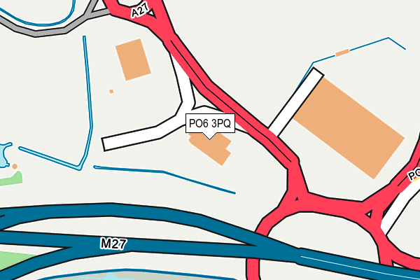 PO6 3PQ map - OS OpenMap – Local (Ordnance Survey) PO6 3PQ map - OS OpenMap – Local (Ordnance Survey)