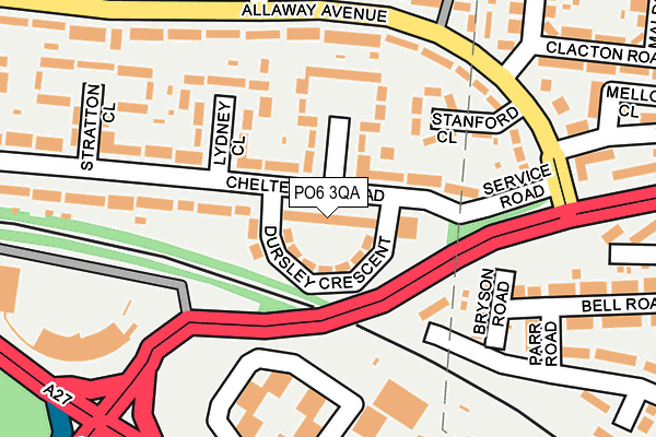 PO6 3QA map - OS OpenMap – Local (Ordnance Survey) PO6 3QA map - OS OpenMap – Local (Ordnance Survey)