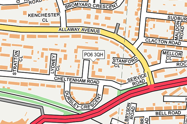 PO6 3QH map - OS OpenMap – Local (Ordnance Survey) PO6 3QH map - OS OpenMap – Local (Ordnance Survey)