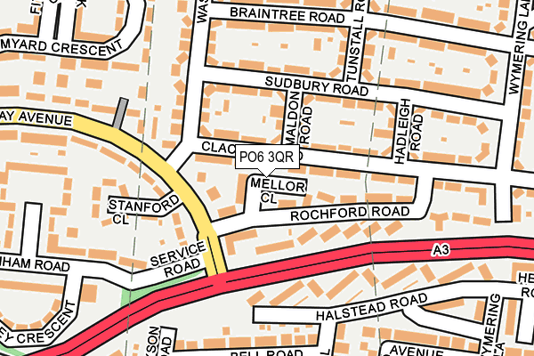 PO6 3QR map - OS OpenMap – Local (Ordnance Survey) PO6 3QR map - OS OpenMap – Local (Ordnance Survey)