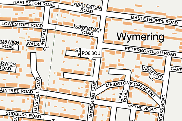 PO6 3QU map - OS OpenMap – Local (Ordnance Survey) PO6 3QU map - OS OpenMap – Local (Ordnance Survey)