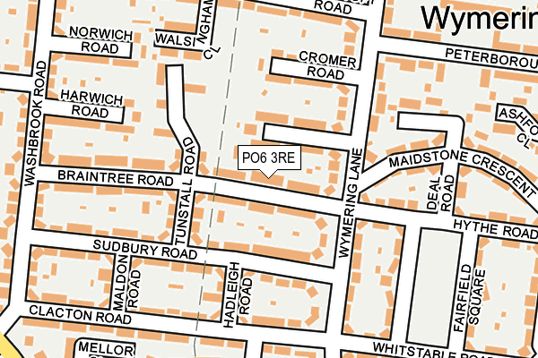 PO6 3RE map - OS OpenMap – Local (Ordnance Survey)