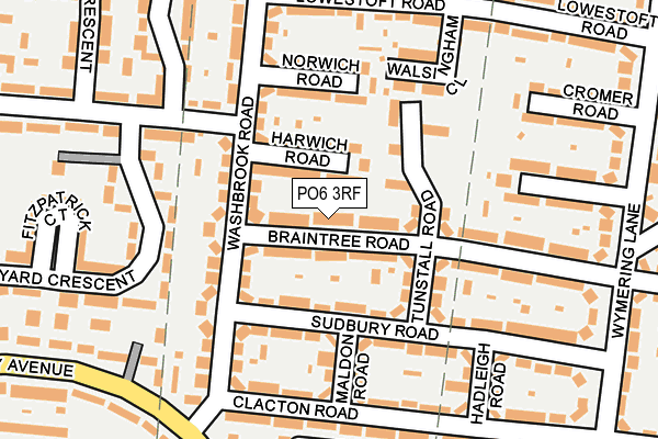 PO6 3RF map - OS OpenMap – Local (Ordnance Survey) PO6 3RF map - OS OpenMap – Local (Ordnance Survey)