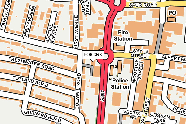 PO6 3RX map - OS OpenMap – Local (Ordnance Survey) PO6 3RX map - OS OpenMap – Local (Ordnance Survey)