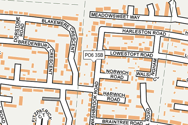 PO6 3SB map - OS OpenMap – Local (Ordnance Survey)