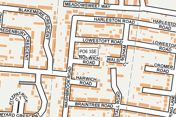 PO6 3SE map - OS OpenMap – Local (Ordnance Survey) PO6 3SE map - OS OpenMap – Local (Ordnance Survey)