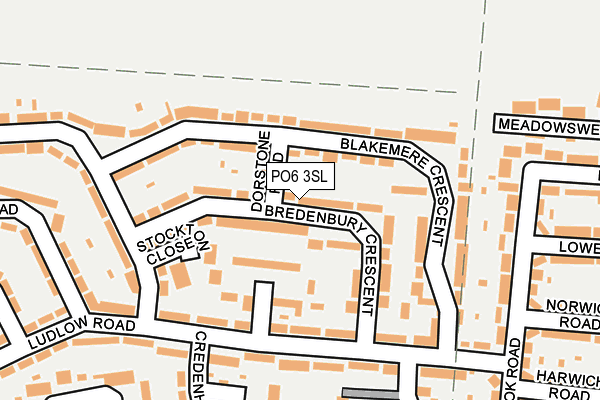 PO6 3SL map - OS OpenMap – Local (Ordnance Survey) PO6 3SL map - OS OpenMap – Local (Ordnance Survey)
