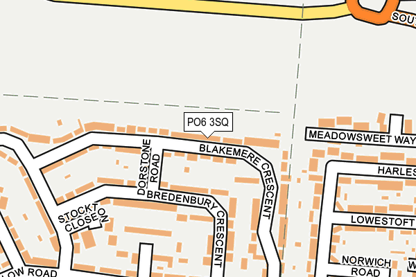 PO6 3SQ map - OS OpenMap – Local (Ordnance Survey) PO6 3SQ map - OS OpenMap – Local (Ordnance Survey)