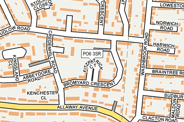 PO6 3SR map - OS OpenMap – Local (Ordnance Survey) PO6 3SR map - OS OpenMap – Local (Ordnance Survey)