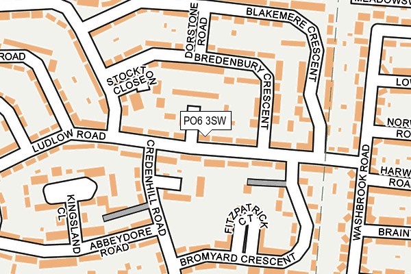 PO6 3SW map - OS OpenMap – Local (Ordnance Survey) PO6 3SW map - OS OpenMap – Local (Ordnance Survey)