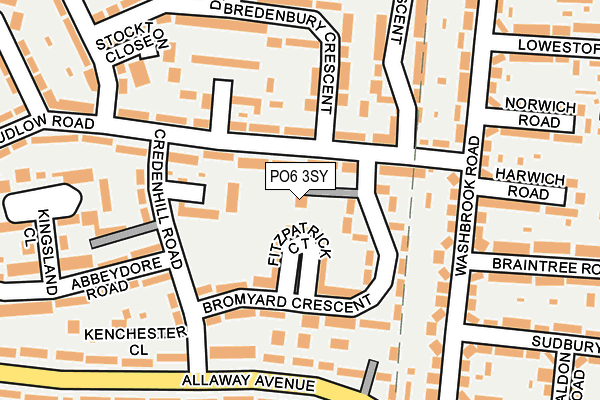 PO6 3SY map - OS OpenMap – Local (Ordnance Survey) PO6 3SY map - OS OpenMap – Local (Ordnance Survey)