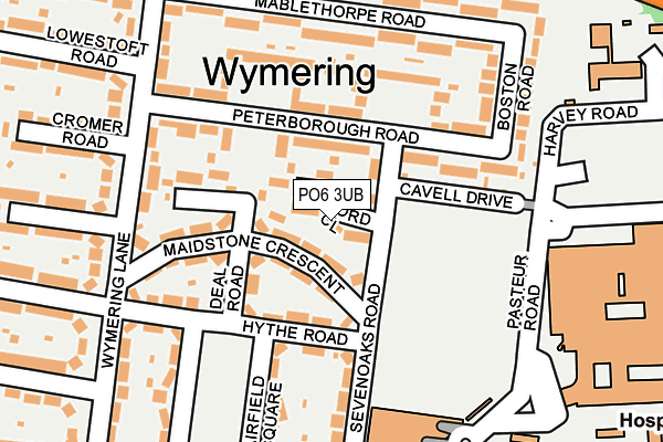 PO6 3UB map - OS OpenMap – Local (Ordnance Survey) PO6 3UB map - OS OpenMap – Local (Ordnance Survey)
