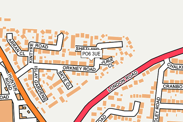 PO6 3UE map - OS OpenMap – Local (Ordnance Survey) PO6 3UE map - OS OpenMap – Local (Ordnance Survey)