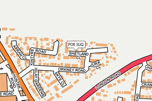 PO6 3UQ map - OS OpenMap – Local (Ordnance Survey) PO6 3UQ map - OS OpenMap – Local (Ordnance Survey)