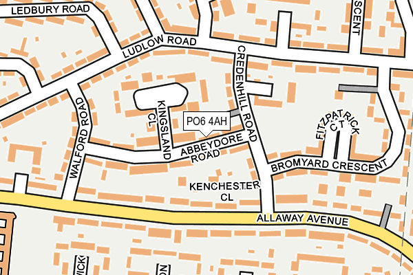 PO6 4AH map - OS OpenMap – Local (Ordnance Survey) PO6 4AH map - OS OpenMap – Local (Ordnance Survey)