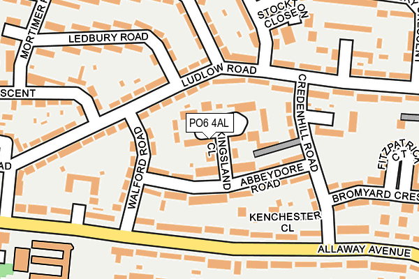 PO6 4AL map - OS OpenMap – Local (Ordnance Survey) PO6 4AL map - OS OpenMap – Local (Ordnance Survey)