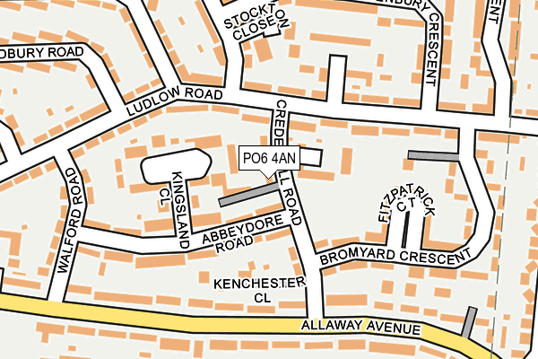 PO6 4AN map - OS OpenMap – Local (Ordnance Survey) PO6 4AN map - OS OpenMap – Local (Ordnance Survey)
