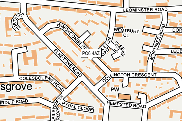 PO6 4AZ map - OS OpenMap – Local (Ordnance Survey) PO6 4AZ map - OS OpenMap – Local (Ordnance Survey)