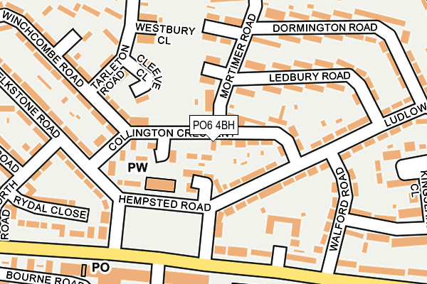 PO6 4BH map - OS OpenMap – Local (Ordnance Survey) PO6 4BH map - OS OpenMap – Local (Ordnance Survey)