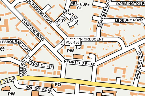 PO6 4BJ map - OS OpenMap – Local (Ordnance Survey) PO6 4BJ map - OS OpenMap – Local (Ordnance Survey)