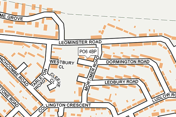 PO6 4BP map - OS OpenMap – Local (Ordnance Survey) PO6 4BP map - OS OpenMap – Local (Ordnance Survey)