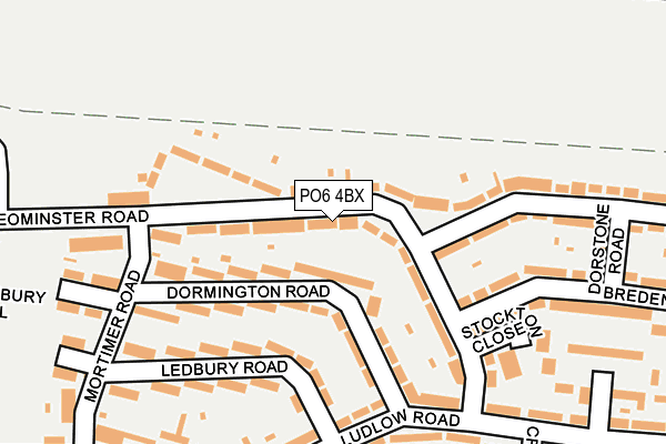 PO6 4BX map - OS OpenMap – Local (Ordnance Survey) PO6 4BX map - OS OpenMap – Local (Ordnance Survey)