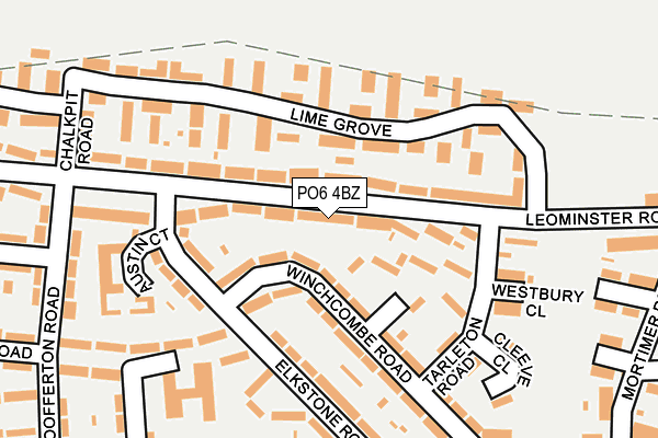 PO6 4BZ map - OS OpenMap – Local (Ordnance Survey) PO6 4BZ map - OS OpenMap – Local (Ordnance Survey)