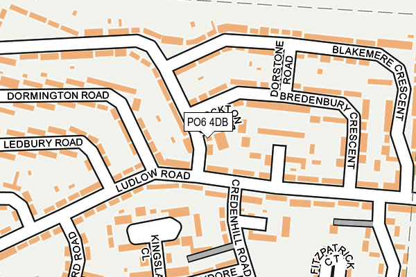 PO6 4DB map - OS OpenMap – Local (Ordnance Survey) PO6 4DB map - OS OpenMap – Local (Ordnance Survey)
