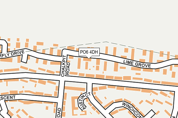 PO6 4DH map - OS OpenMap – Local (Ordnance Survey) PO6 4DH map - OS OpenMap – Local (Ordnance Survey)