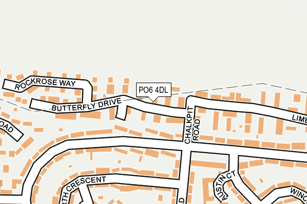 PO6 4DL map - OS OpenMap – Local (Ordnance Survey) PO6 4DL map - OS OpenMap – Local (Ordnance Survey)