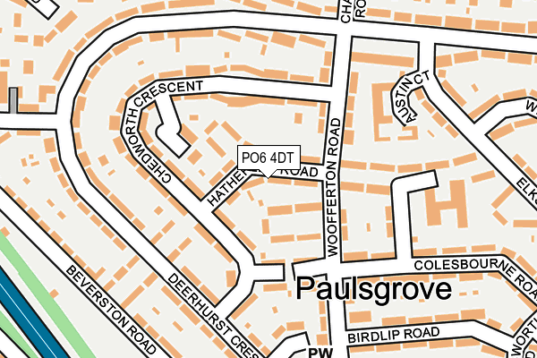 PO6 4DT map - OS OpenMap – Local (Ordnance Survey) PO6 4DT map - OS OpenMap – Local (Ordnance Survey)