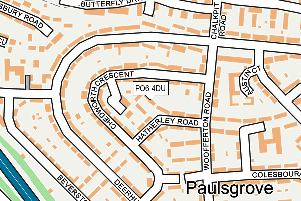 PO6 4DU map - OS OpenMap – Local (Ordnance Survey) PO6 4DU map - OS OpenMap – Local (Ordnance Survey)