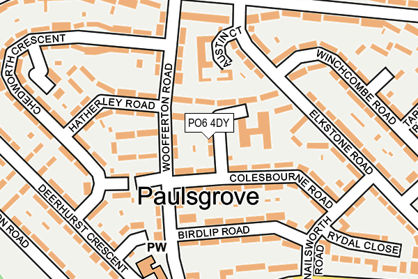 PO6 4DY map - OS OpenMap – Local (Ordnance Survey) PO6 4DY map - OS OpenMap – Local (Ordnance Survey)