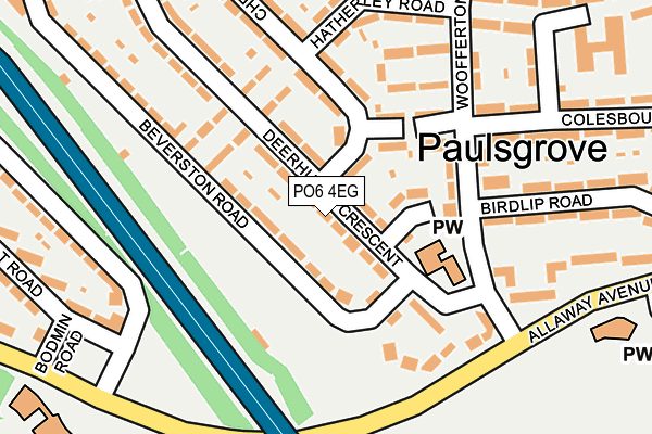 PO6 4EG map - OS OpenMap – Local (Ordnance Survey) PO6 4EG map - OS OpenMap – Local (Ordnance Survey)