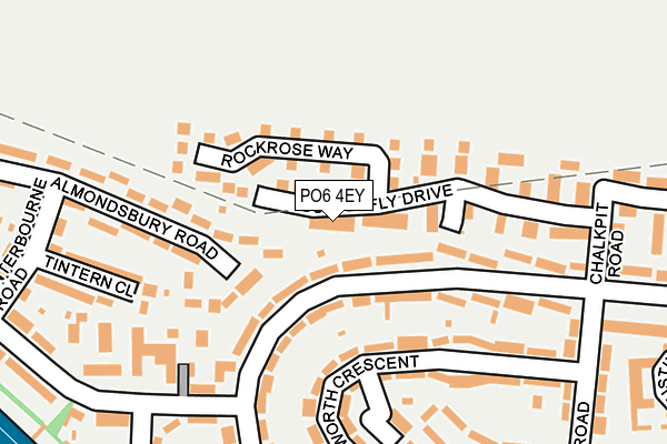 PO6 4EY map - OS OpenMap – Local (Ordnance Survey) PO6 4EY map - OS OpenMap – Local (Ordnance Survey)