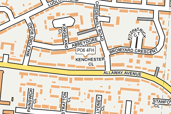 PO6 4FH map - OS OpenMap – Local (Ordnance Survey) PO6 4FH map - OS OpenMap – Local (Ordnance Survey)
