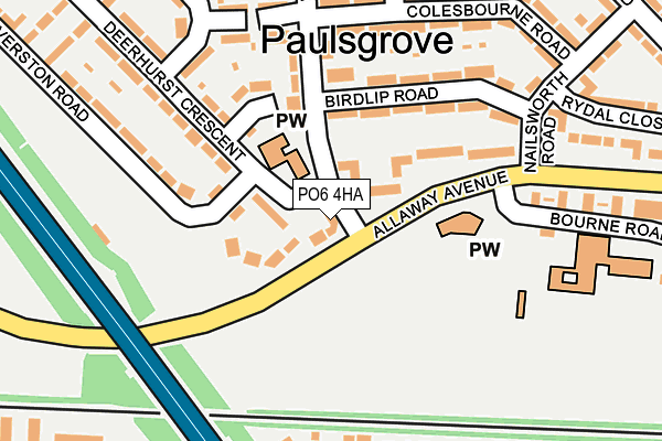 PO6 4HA map - OS OpenMap – Local (Ordnance Survey) PO6 4HA map - OS OpenMap – Local (Ordnance Survey)
