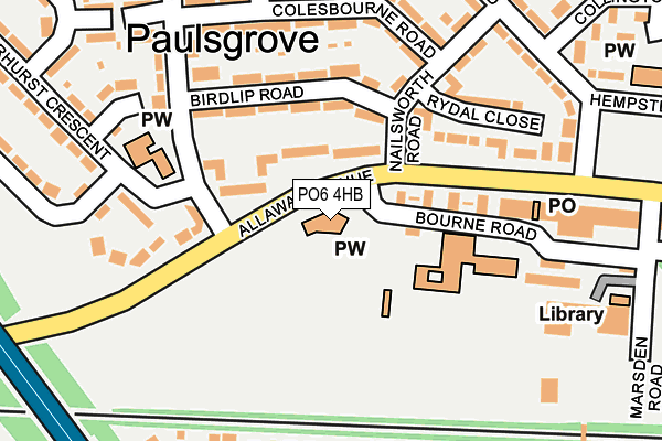 PO6 4HB map - OS OpenMap – Local (Ordnance Survey) PO6 4HB map - OS OpenMap – Local (Ordnance Survey)