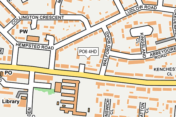 PO6 4HD map - OS OpenMap – Local (Ordnance Survey) PO6 4HD map - OS OpenMap – Local (Ordnance Survey)