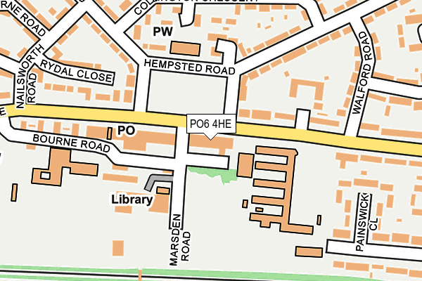 PO6 4HE map - OS OpenMap – Local (Ordnance Survey) PO6 4HE map - OS OpenMap – Local (Ordnance Survey)