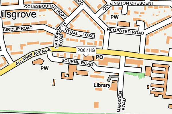 PO6 4HG map - OS OpenMap – Local (Ordnance Survey) PO6 4HG map - OS OpenMap – Local (Ordnance Survey)
