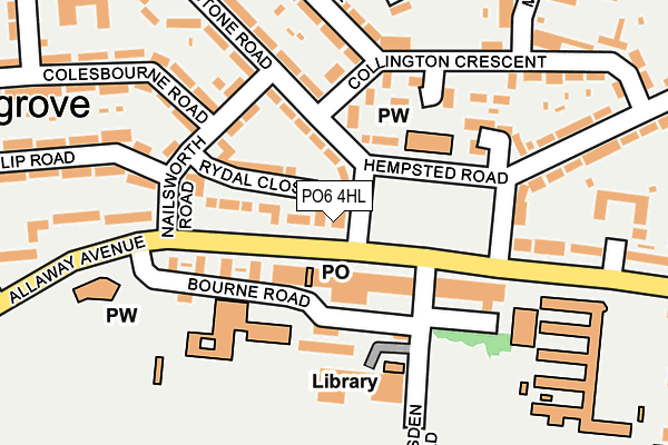 PO6 4HL map - OS OpenMap – Local (Ordnance Survey) PO6 4HL map - OS OpenMap – Local (Ordnance Survey)