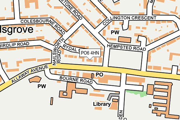 PO6 4HN map - OS OpenMap – Local (Ordnance Survey) PO6 4HN map - OS OpenMap – Local (Ordnance Survey)