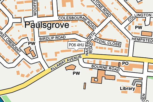 PO6 4HU map - OS OpenMap – Local (Ordnance Survey) PO6 4HU map - OS OpenMap – Local (Ordnance Survey)