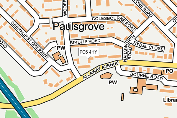 PO6 4HY map - OS OpenMap – Local (Ordnance Survey) PO6 4HY map - OS OpenMap – Local (Ordnance Survey)