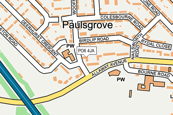 PO6 4JA map - OS OpenMap – Local (Ordnance Survey) PO6 4JA map - OS OpenMap – Local (Ordnance Survey)