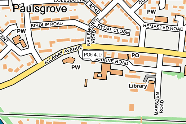 PO6 4JD map - OS OpenMap – Local (Ordnance Survey) PO6 4JD map - OS OpenMap – Local (Ordnance Survey)