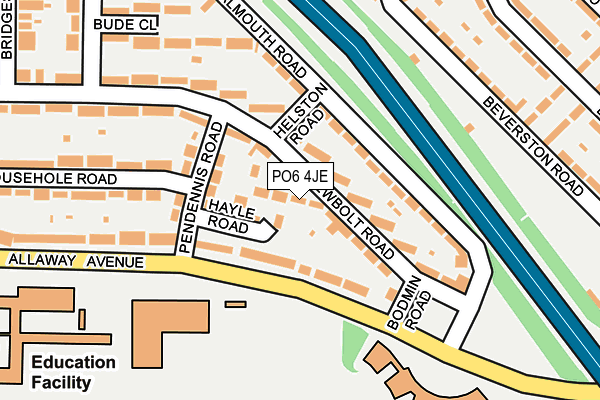 PO6 4JE map - OS OpenMap – Local (Ordnance Survey) PO6 4JE map - OS OpenMap – Local (Ordnance Survey)